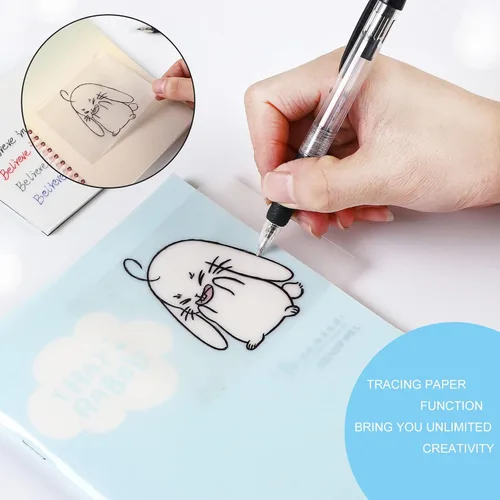 Miniatura 2 de Bloc de notas adhesivas transparentes de 3 x 5 pulgadas, notas adhesivas transparentes para libros, recordatorio de mensajes, notas adhesivas