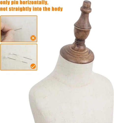 Miniatura 3 de Maniquí para Vestir de Niño, Forma de Cuerpo para Muñecos, Formas de Busto para Muñecos para Niños, Maniki para Niño Pequeño Niña, 8-9 Años, Marrón