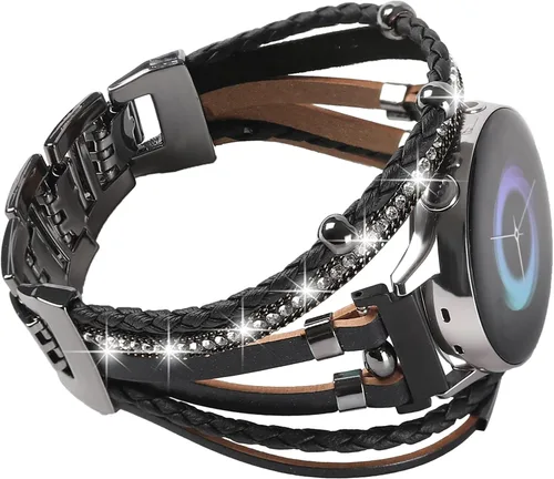 Miniatura 8 de Correas de cuero elegantes compatibles con Samsung Galaxy Watch 7 6 5 4 1.575 in 1.732 in/Watch 6 4 Classic Band 1.654 in 1.811 in 1.693 in 1.850
