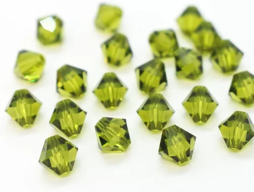 Miniatura 99 de 100 piezas auténticas Preciosa de 3 mm (0,12 pulgadas) cuentas sueltas de cristal bicono facetado pequeño amatista púrpura compatibles con cristales