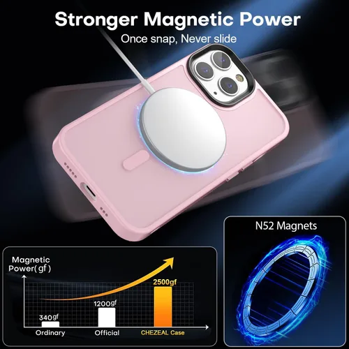 Miniatura 41 de Fuerte magnético para iPhone 11, compatible con Magsafe, [resistente a caídas de 13 pies] Funda trasera translúcida mate con sensación de piel