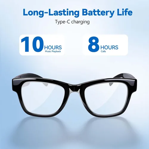 Miniatura 8 de Lentes inteligentes AI para hombres y mujeres, traducción en tiempo real, lente de cambio de color con protección UV y luz azul, música y llamadas