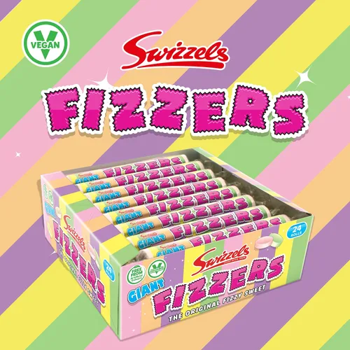 Miniatura 5 de Swizzels Giant Original Fizzers Sweet 24 rollos en caja