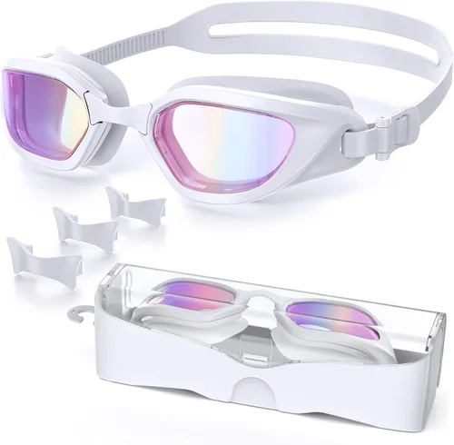 Miniatura 17 de Gafas de Natación, Gafas de Natación Unisex para Adultos Anti Niebla Anti UV Sin Fugas Visión Amplia para Hombres Mujeres Jóvenes