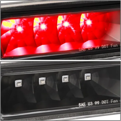 Miniatura 3 de DNA MOTORING 3BL-JGC99-LED-BK Luz de freno LED de tercera cola con carcasa negra [compatible con Jeep Grand Cherokee 99-04] Negro