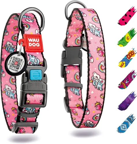 Miniatura 36 de Collar de Nylon para Perros WAUDOG - Collar Ajustable para Perros Grandes, Pequeños y Medianos - Collares Separables para Cachorros de Razas Grandes