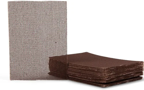 Miniatura 8 de AmerCareRoyal - Pantallas de limpieza de parrilla, almohadillas de malla abrasiva pretratadas para el mantenimiento de la parrilla superior plana