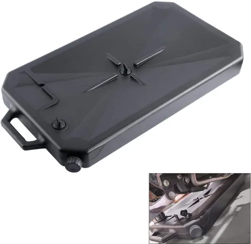 Miniatura 10 de TCT-MOTORPARTS Bandeja de drenaje de aceite con boquilla ABS de perfil bajo apto para Harley 1984-2020 Heritage Classic FLHC Low Rider FXLR; Road