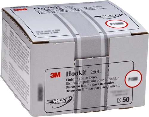 Miniatura 15 de 3M 17 Hookit - Disco de película para acabado, antipolvo, 6 pulgadas, P8., P600, 3