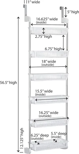 Miniatura 2 de Household Essentials - Organizador de canastas para parte posterior de puerta