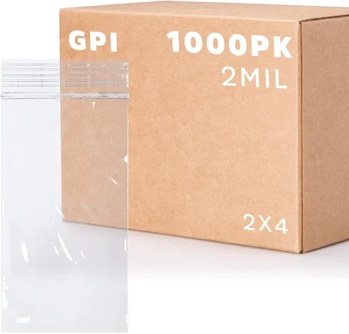 Miniatura 9 de GPI - Bolsas con cremallera de 2 x 6 pulgadas, 1000 unidades, 2 mil, bolsas de plástico transparente con cierre de cremallera, con cierre de cierre