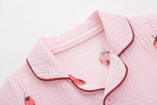 Miniatura 2 de BINIDUCKLING Pijama de verano con botones para niñas y niños de 18 meses a 12 años
