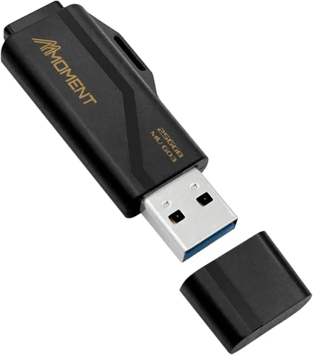 Miniatura 17 de MMOMENT Unidad flash USB 3.1 Gen1 de 64 GB MU39, velocidad de lectura de hasta 100 MB/s, diseño retráctil