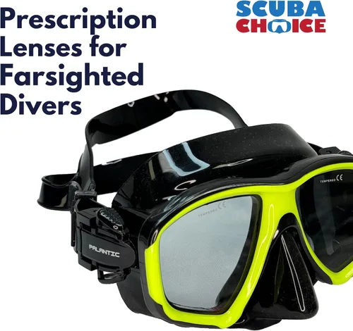 Miniatura 4 de Palantic M36 - Lentes de lector de máscara de snorkel de silicona para esnórquel y buceo, gafas antivaho con diseño de visión amplia para claridad