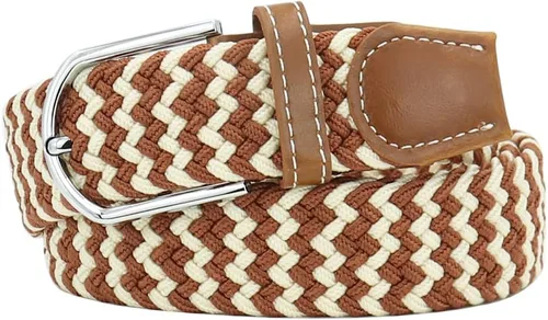 Miniatura 38 de Mixed Color Woven Stretch Braided Belts for Men and Women Fashion Elastic Belts