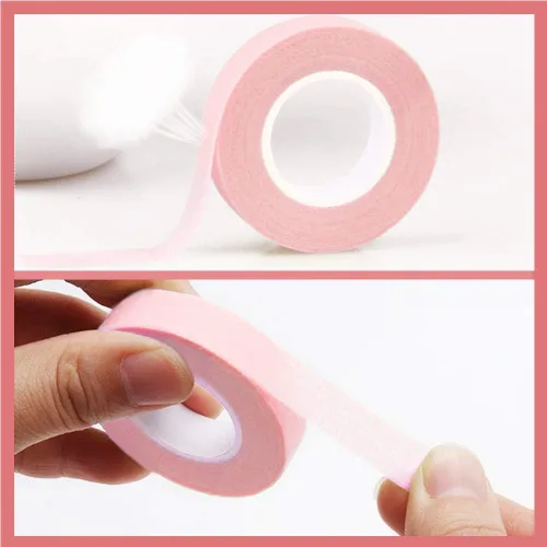 Miniatura 5 de EBANKU 5 rollos de cinta de extensiones de pestañas, cinta de ojos para extensiones de pestañas, cinta de tela de microporos transpirable