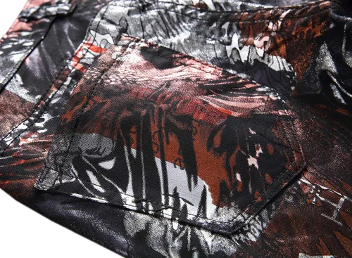 Miniatura 129 de Enrica Pantalones vaqueros estampados casuales para hombre