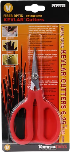 Miniatura 4 de VamPLIERS VT-2951 - Cortador de Kevlar de fibra óptica de 6 1/4 pulgadas + tijeras de Kevlar de fibra óptica VT-2953 de 8 pulgadas (hechas en Japón)