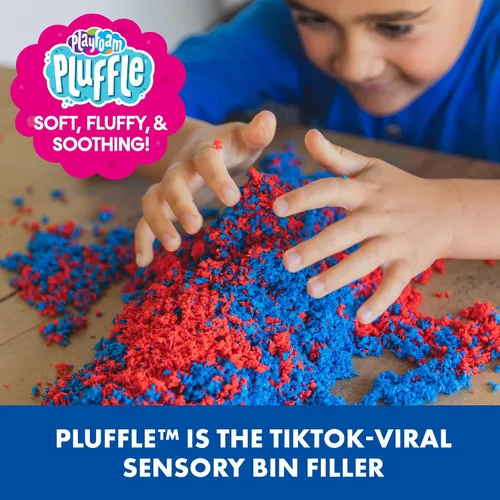 Miniatura 2 de Educational Insights Pluffle® Paquete de 4 - Conjunto de Espuma para Contenedor Sensorial, Alternativa Sin Desorden a los Juguetes de Arena y Slime