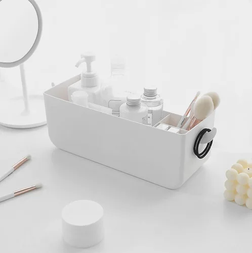 Miniatura 4 de Organizador de plástico para colgar en la mesita de noche, organizador de estante de almacenamiento para teléfono, lentes, botellas, suministros