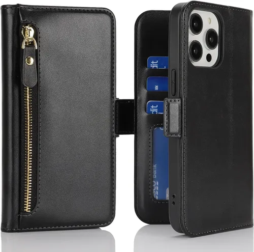 Miniatura 33 de Havaya Funda Cartera para iPhone 13 Pro Max e iPhone 12 Pro Max, Compatible con MagSafe 2 en 1, Desmontable Magnética con Portarjetas, Ranura