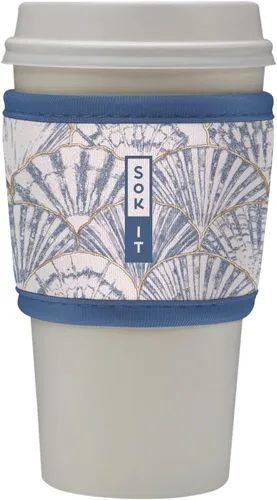 Miniatura 131 de Sok It HotSok Coffee & Tea - Funda de neopreno con aislamiento reutilizable (floral abstracto)