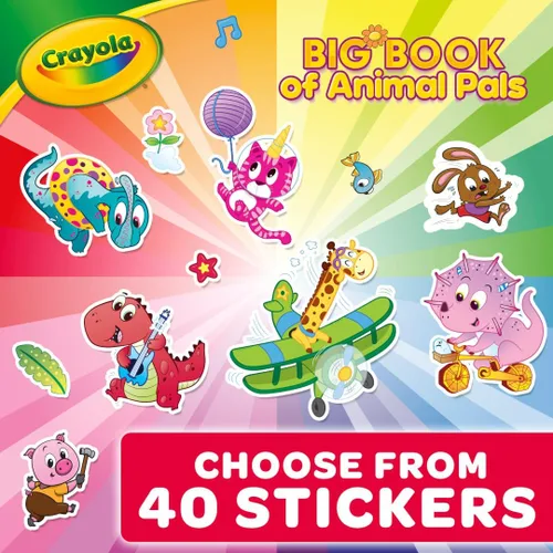 Miniatura 5 de Crayola Libro para colorear, libro grande de amigos de animales, 288 páginas para colorear, regalo para niños, edad 3, 4, 5, 6