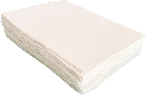 Miniatura 9 de Papel de algodón de 10.58 oz/m², suave, texturizado, hecho a mano, para invitaciones, obras de arte, papelería y manualidades (paquete de 25)