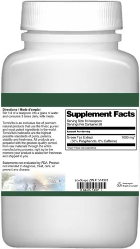 Miniatura 3 de Extracto de té verde (50% polifenoles) (6% de cafeína) Polvo (1 oz, ZIN: 514381) - Paquete de 3