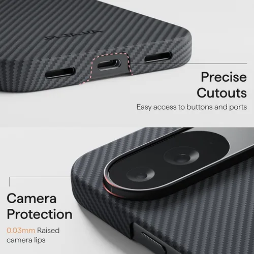 Miniatura 5 de pitaka Funda para Pixel 10 Pro XL de 6.8 pulgadas, funda ultradelgada para Google Pixel 10 Pro XL con sensación táctil sin funda, tejido de fibra