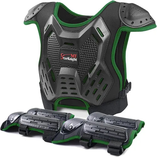 Miniatura 13 de StarknightMT Equipo de Bicicleta de Tierra para Niños - Equipo de Protección Juvenil para Montar Motocicleta, Traje de Armadura de Motocross