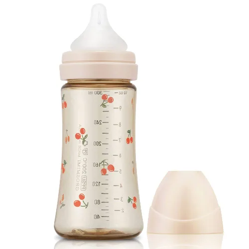 Miniatura 11 de Grosmimi Biberón PPSU, libre de BPA (6oz Bear_Pure Gold)