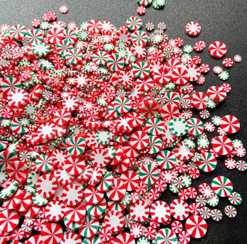 Miniatura 5 de Chispitas Falsas Chispitas Falsas de Navidad Chispitas Falsas de Caramelo Chispitas de Arcilla Polimérica Chispitas Poliméricas Rebanadas de Arcilla