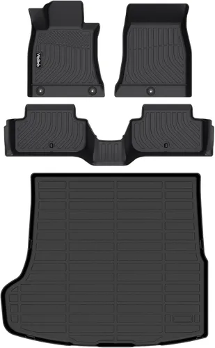 Miniatura 64 de Tapetes de piso para todo clima y forro de carga con respaldo para Chevrolet Suburban de 7 asientos 2021-2025 / GMC Yukon XL de 7 asientos