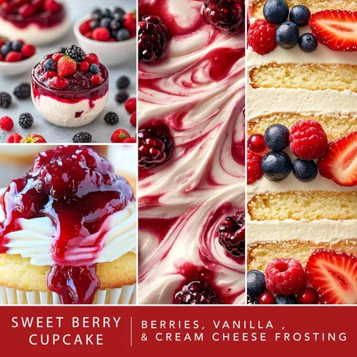 Miniatura 2 de Scentsationals - Cera que se derrite y cubos de cera con aroma fuerte - Colección Panadería Sweet Berry Cupcake - Cera perfumada de larga duración