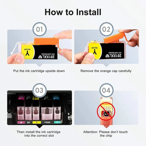 Miniatura 3 de XINSIN Cartuchos de tinta compatibles de repuesto para Canon 281 280 PGI-280XXL CLI-281XXL, para usar con Canon Pixma TS6320 TS8320 TS6120 TS6220