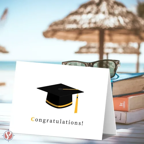 Miniatura 3 de Tarjetas de felicitación y sobres de graduación – Graduados de clase 2026, agradecimiento, felicitaciones de celebración, saludos plegables