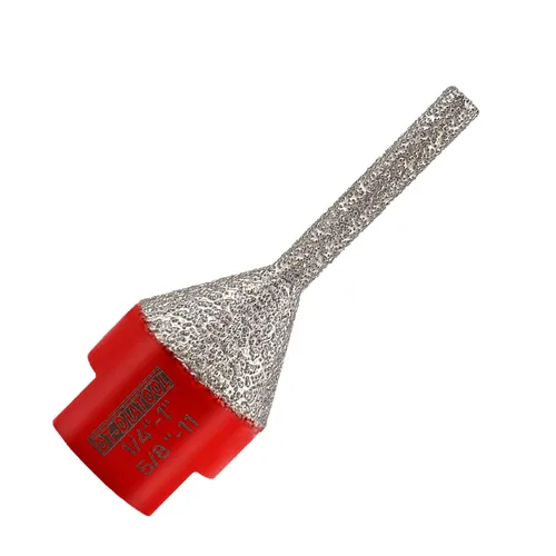 DT-DIATOOL Broca de dedo de diamante con revestimiento de fresado para agrandar y pulir agujeros en azulejos de porcelana, cerámica, granito,
