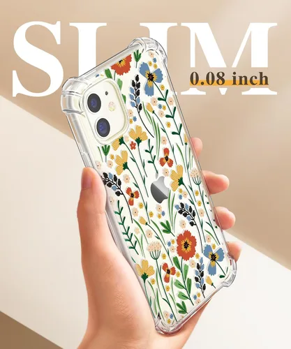 Miniatura 6 de GVIEWIN - Funda para iPhone 11 con protector de pantalla + protector de lente de cámara, [sin amarillamiento] Funda protectora transparente suave