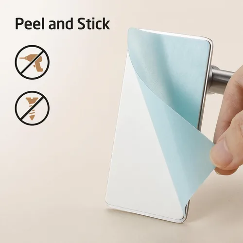 Miniatura 3 de KES Toallero de baño autoadhesivo de 24 pulgadas, no requiere taladro, para colgar toallas de baño, soporte para toallas de baño, acero inoxidable