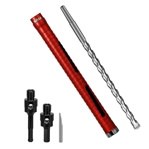 Miniatura 24 de SALI Brocas de núcleo de diamante de 5 pulgadas de diámetro, 10 pulgadas/10.000 in, profundidad de perforación de 5/8-11 pulgadas, segmentos turbo