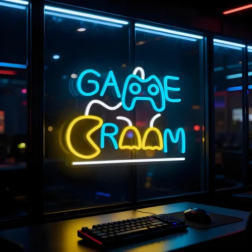 Miniatura 13 de Letrero de neón de auto de carreras para decoración de pared, letras iluminadas LED, letrero LED de auto de carreras, regalos para fiestas