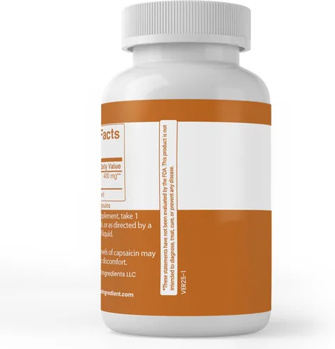 Miniatura 3 de Pure Original Ingredients Pimienta de Cayena, (100 cápsulas) siempre pura, sin aditivos ni rellenos, verificado por laboratorio