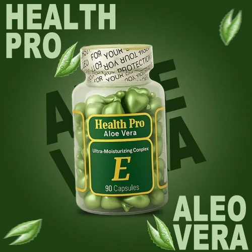 Miniatura 7 de Cápsulas de aceite de vitamina E para la piel – Cápsulas hidratantes tópicas Girar y aplicar con aloe vera 90 cápsulas cada uno (paquete de 2)