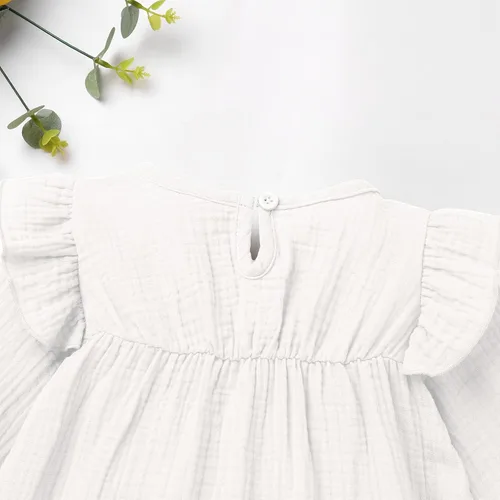 Miniatura 5 de FYMNSI Vestido floral con bordado étnico mexicano para bebé, vestido casual para niños, manga larga, volantes, playa, vacaciones, vestido de verano