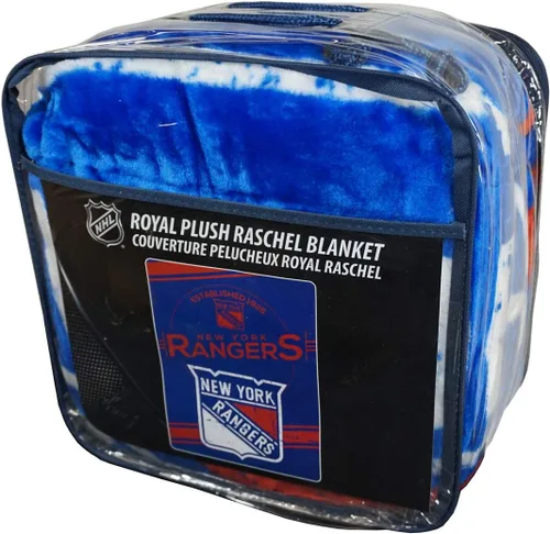 Miniatura 9 de Manta Raschel de felpa con licencia oficial de la NHL "Stamp", multicolor, 60 x 80 pulgadas