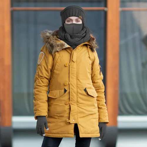Miniatura 5 de URATOT Conjunto cálido de punto de invierno, bufanda infinita y gorro, guantes para pantalla táctil, regalos de invierno para hombres y mujeres