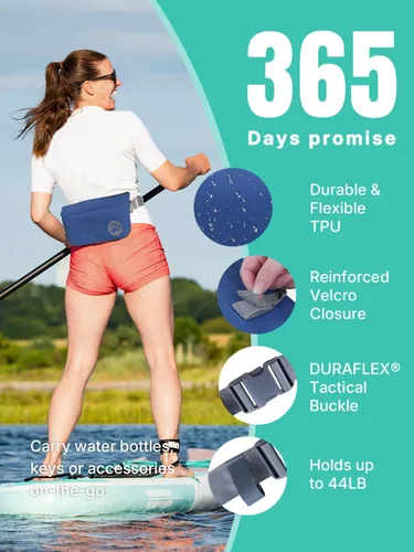Miniatura 4 de niphean IPX7 - Bolsa riñonera impermeable con cierre magnético de una mano, resistente, bolsa seca para kayak, tabla de remo, accesorios esenciales