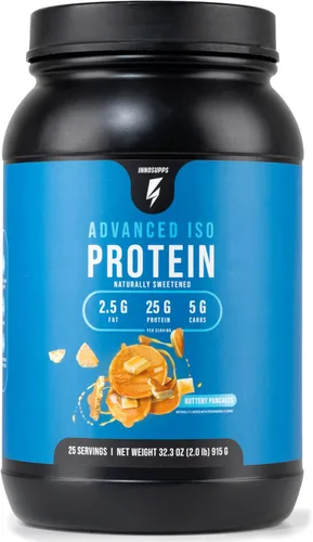 Miniatura 8 de InnoSupps Advanced Iso Protein Proteína aislada de suero 100% en polvo Sin edulcorantes artificiales Baja en grasa, baja en carbohidratos