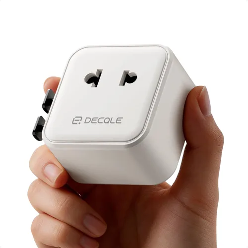 Miniatura 19 de Adaptador de viaje universal, adaptador de enchufe de viaje internacional con 2 puertos USB-C y 2 puertos USB-A, con toma de corriente AC adicional